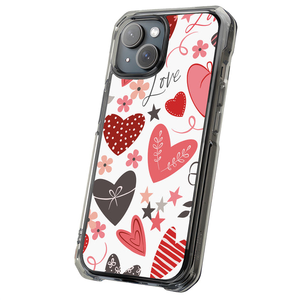 Valentines Love Tough Cases For Apple iPhone (17, 16, 15, 14, 13, 12, 11, X, SE, 8, 7/ Air, Plus, Pro, Max, Mini, XR, XS), Print in USA