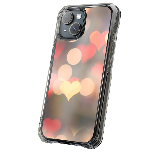 Blurry Hearts Tough Cases For Apple iPhone (17, 16, 15, 14, 13, 12, 11, X, SE, 8, 7/ Air, Plus, Pro, Max, Mini, XR, XS), Print in USA