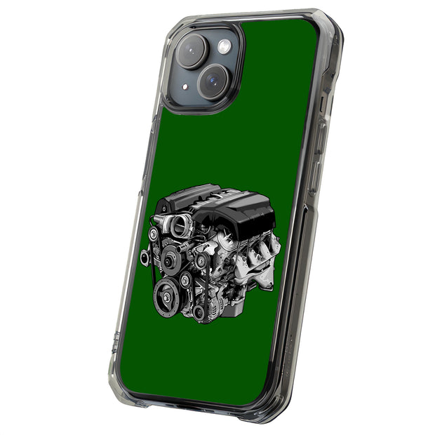 Racing Engine 1 Tough Cases For Apple iPhone (17, 16, 15, 14, 13, 12, 11, X, SE, 8, 7/ Air, Plus, Pro, Max, Mini, XR, XS), Print in USA