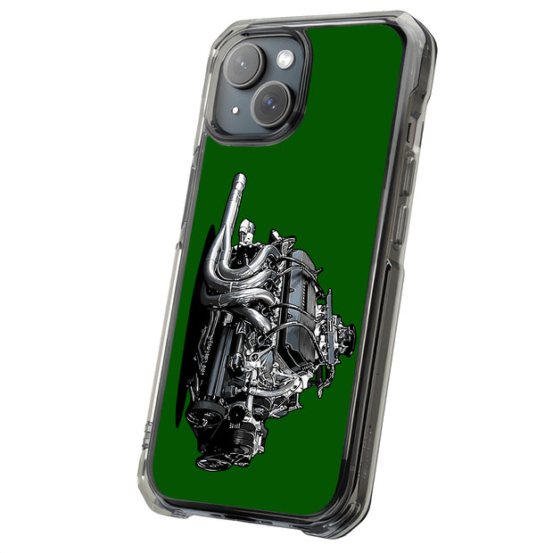 Racing Engine 2 Tough Cases For Apple iPhone (17, 16, 15, 14, 13, 12, 11, X, SE, 8, 7/ Air, Plus, Pro, Max, Mini, XR, XS), Print in USA
