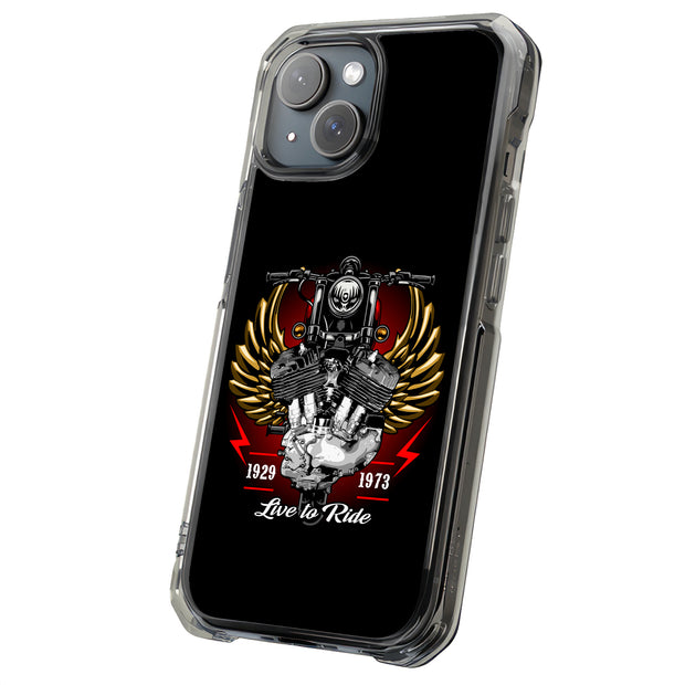 Old Motorbike 3 Tough Cases For Apple iPhone (17, 16, 15, 14, 13, 12, 11, X, SE, 8, 7/ Air, Plus, Pro, Max, Mini, XR, XS), Print in USA