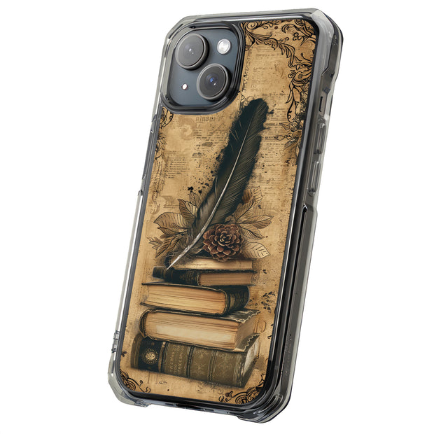 Vintage Paper B Tough Cases For Apple iPhone (17, 16, 15, 14, 13, 12, 11, X, SE, 8, 7/ Air, Plus, Pro, Max, Mini, XR, XS), Print in USA