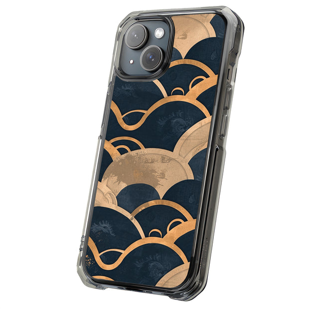 Japanese Wave 3 Tough Cases For Apple iPhone (17, 16, 15, 14, 13, 12, 11, X, SE, 8, 7/ Air, Plus, Pro, Max, Mini, XR, XS), Print in USA