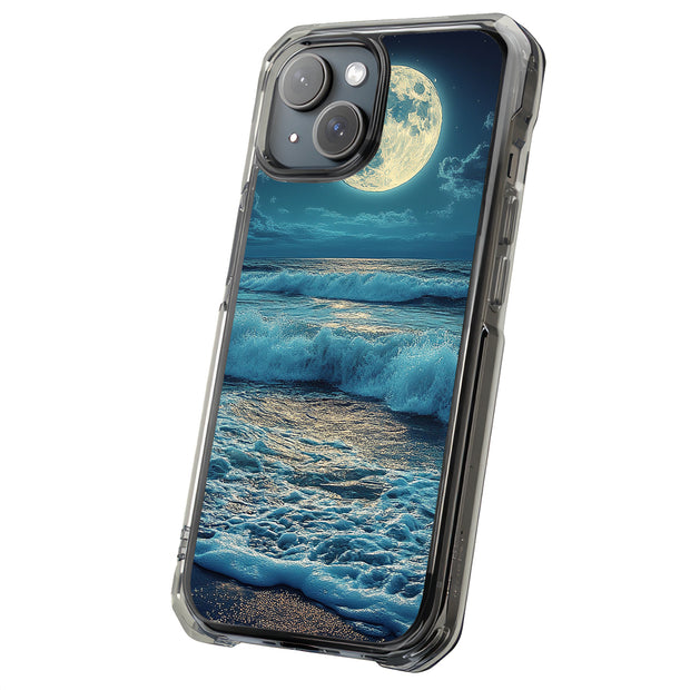 Star Moon Wave2 Tough Cases For Apple iPhone (17, 16, 15, 14, 13, 12, 11, X, SE, 8, 7/ Air, Plus, Pro, Max, Mini, XR, XS), Print in USA