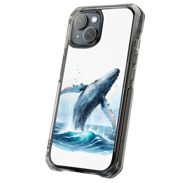 Humpback Whale1 Tough Cases For Apple iPhone (17, 16, 15, 14, 13, 12, 11, X, SE, 8, 7/ Air, Plus, Pro, Max, Mini, XR, XS), Print in USA