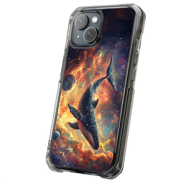 Space Whale 1 Tough Cases For Apple iPhone (17, 16, 15, 14, 13, 12, 11, X, SE, 8, 7/ Air, Plus, Pro, Max, Mini, XR, XS), Print in USA