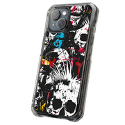Punk Skulls 1 Tough Cases For Apple iPhone (17, 16, 15, 14, 13, 12, 11, X, SE, 8, 7/ Air, Plus, Pro, Max, Mini, XR, XS), Print in USA