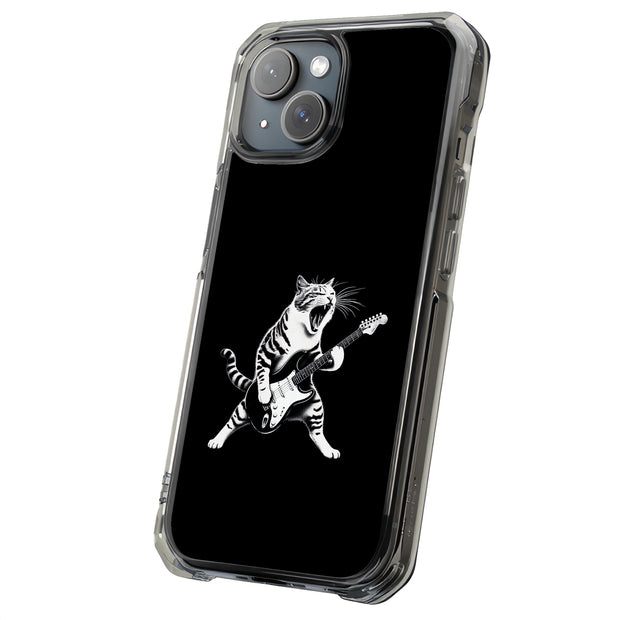 Cat Rock Roll 1 Tough Cases For Apple iPhone (17, 16, 15, 14, 13, 12, 11, X, SE, 8, 7/ Air, Plus, Pro, Max, Mini, XR, XS), Print in USA