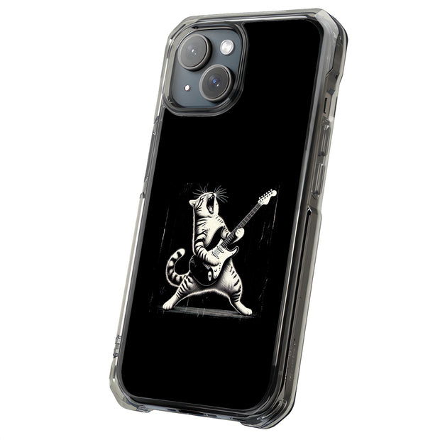 Cat Rock Roll 2 Tough Cases For Apple iPhone (17, 16, 15, 14, 13, 12, 11, X, SE, 8, 7/ Air, Plus, Pro, Max, Mini, XR, XS), Print in USA