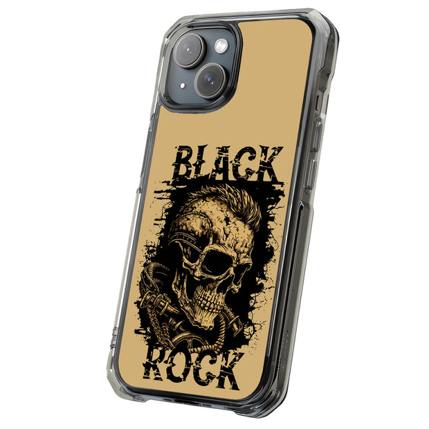 Skull Rock Punk Tough Cases For Apple iPhone (17, 16, 15, 14, 13, 12, 11, X, SE, 8, 7/ Air, Plus, Pro, Max, Mini, XR, XS), Print in USA
