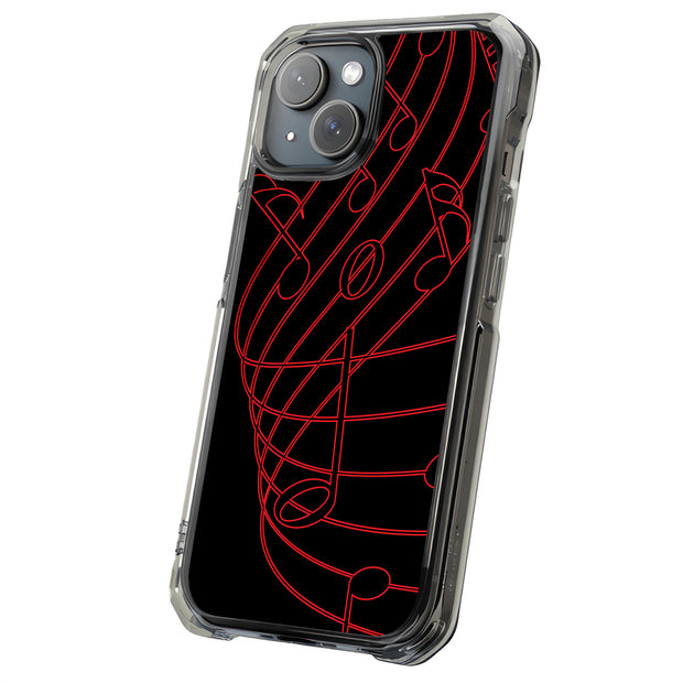 Musical Staff Tough Cases For Apple iPhone (17, 16, 15, 14, 13, 12, 11, X, SE, 8, 7/ Air, Plus, Pro, Max, Mini, XR, XS), Print in USA
