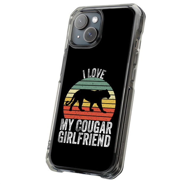 Cougar friend Tough Cases For Apple iPhone (17, 16, 15, 14, 13, 12, 11, X, SE, 8, 7/ Air, Plus, Pro, Max, Mini, XR, XS), Print in USA