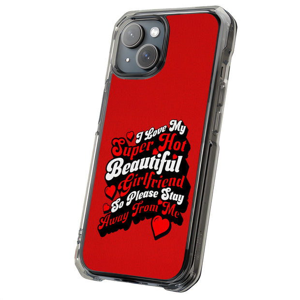 Hot Girlfriend Tough Cases For Apple iPhone (17, 16, 15, 14, 13, 12, 11, X, SE, 8, 7/ Air, Plus, Pro, Max, Mini, XR, XS), Print in USA