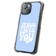 Jesus Love U 1 Tough Cases For Apple iPhone (17, 16, 15, 14, 13, 12, 11, X, SE, 8, 7/ Air, Plus, Pro, Max, Mini, XR, XS), Print in USA