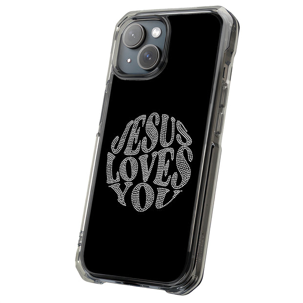 Jesus Love U 5 Tough Cases For Apple iPhone (17, 16, 15, 14, 13, 12, 11, X, SE, 8, 7/ Air, Plus, Pro, Max, Mini, XR, XS), Print in USA