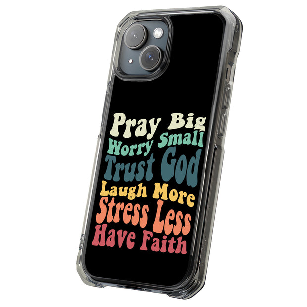 Faith Trust God Tough Cases For Apple iPhone (17, 16, 15, 14, 13, 12, 11, X, SE, 8, 7/ Air, Plus, Pro, Max, Mini, XR, XS), Print in USA