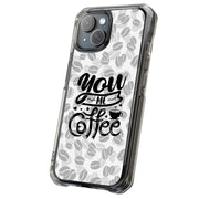 You Me Coffee Tough Cases For Apple iPhone (17, 16, 15, 14, 13, 12, 11, X, SE, 8, 7/ Air, Plus, Pro, Max, Mini, XR, XS), Print in USA