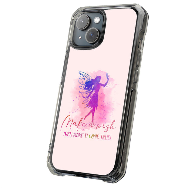 Make Wish Fairy Tough Cases For Apple iPhone (17, 16, 15, 14, 13, 12, 11, X, SE, 8, 7/ Air, Plus, Pro, Max, Mini, XR, XS), Print in USA