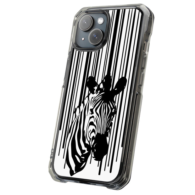 Zebra Bar Code Tough Cases For Apple iPhone (17, 16, 15, 14, 13, 12, 11, X, SE, 8, 7/ Air, Plus, Pro, Max, Mini, XR, XS), Print in USA