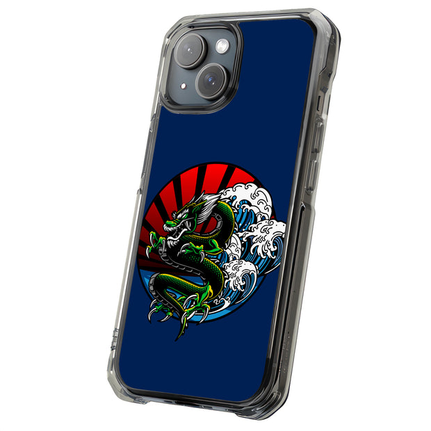 Japanese Dragon Tough Cases For Apple iPhone (17, 16, 15, 14, 13, 12, 11, X, SE, 8, 7/ Air, Plus, Pro, Max, Mini, XR, XS), Print in USA
