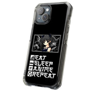 Eat and Anime Tough Cases For Apple iPhone (17, 16, 15, 14, 13, 12, 11, X, SE, 8, 7/ Air, Plus, Pro, Max, Mini, XR, XS), Print in USA