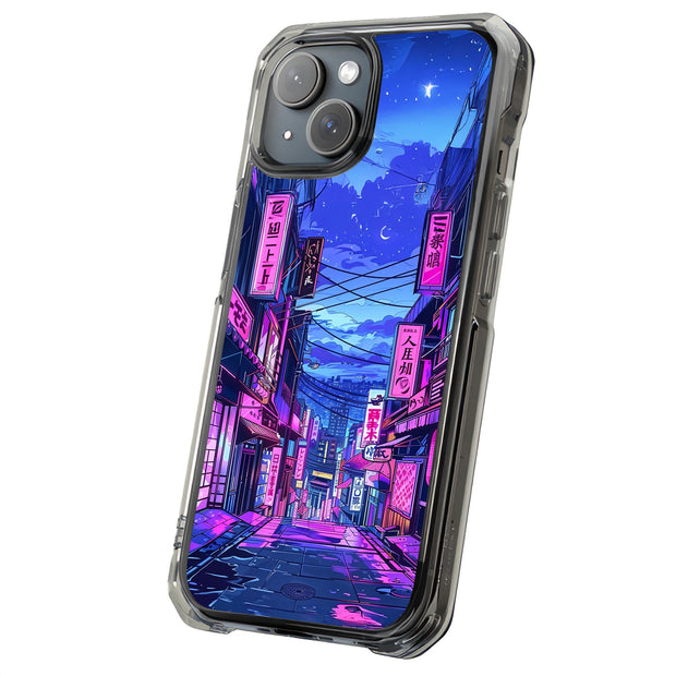 Anime Street 2 Tough Cases For Apple iPhone (17, 16, 15, 14, 13, 12, 11, X, SE, 8, 7/ Air, Plus, Pro, Max, Mini, XR, XS), Print in USA
