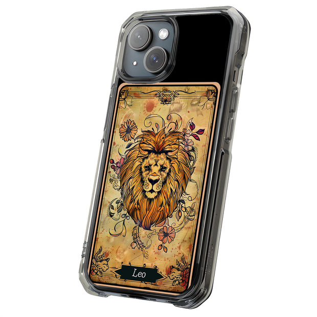 Zodiac Leo Tough Cases For Apple iPhone (17, 16, 15, 14, 13, 12, 11, X, SE, 8, 7/ Air, Plus, Pro, Max, Mini, XR, XS), Print in USA