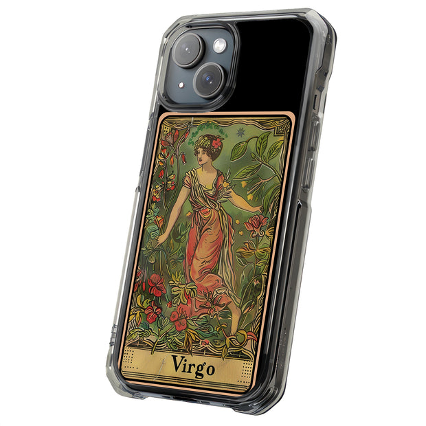 Zodiac Virgo Tough Cases For Apple iPhone (17, 16, 15, 14, 13, 12, 11, X, SE, 8, 7/ Air, Plus, Pro, Max, Mini, XR, XS), Print in USA