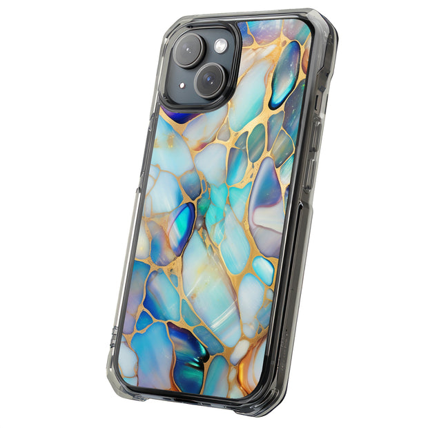 mosaic opal 1 Tough Cases For Apple iPhone (17, 16, 15, 14, 13, 12, 11, X, SE, 8, 7/ Air, Plus, Pro, Max, Mini, XR, XS), Print in USA