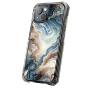 Organic Marble Tough Cases For Apple iPhone (17, 16, 15, 14, 13, 12, 11, X, SE, 8, 7/ Air, Plus, Pro, Max, Mini, XR, XS), Print in USA