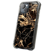 Gold Marble Tough Cases For Apple iPhone (17, 16, 15, 14, 13, 12, 11, X, SE, 8, 7/ Air, Plus, Pro, Max, Mini, XR, XS), Print in USA