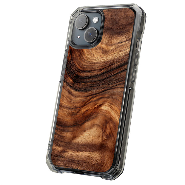Swirl Wood Grain Tough Cases For Apple iPhone (17, 16, 15, 14, 13, 12, 11, X, SE, 8, 7/ Air, Plus, Pro, Max, Mini, XR, XS), Print in USA