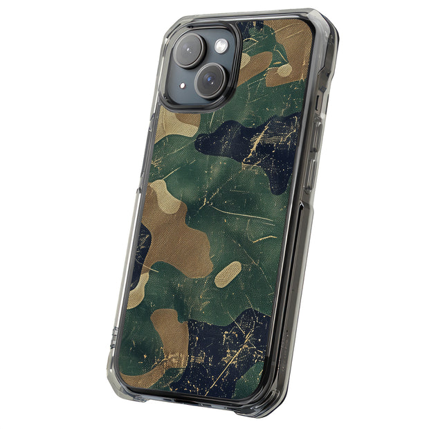 Combat Camouflage Tough Cases For Apple iPhone (17, 16, 15, 14, 13, 12, 11, X, SE, 8, 7/ Air, Plus, Pro, Max, Mini, XR, XS), Print in USA