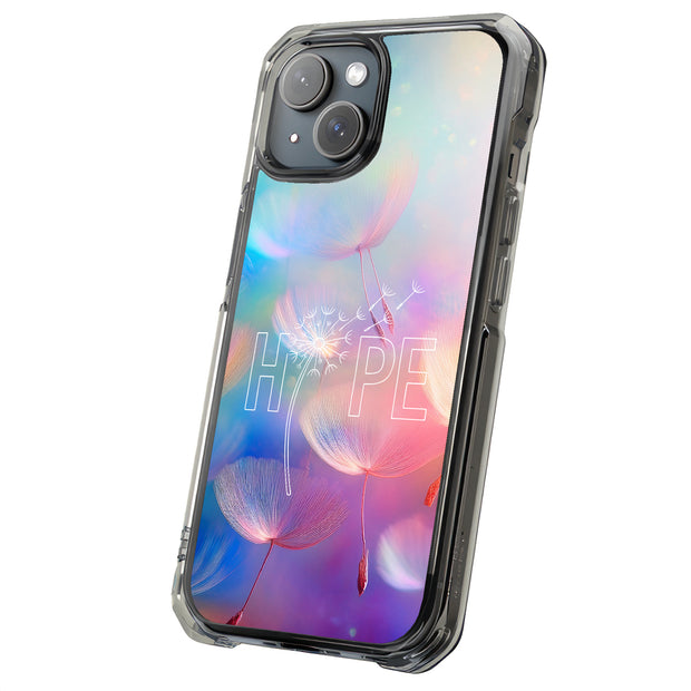 Hope Dandelions Tough Cases For Apple iPhone (17, 16, 15, 14, 13, 12, 11, X, SE, 8, 7/ Air, Plus, Pro, Max, Mini, XR, XS), Print in USA