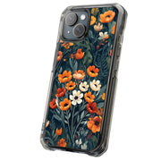 Wild Flowers Tough Cases For Apple iPhone (17, 16, 15, 14, 13, 12, 11, X, SE, 8, 7/ Air, Plus, Pro, Max, Mini, XR, XS), Print in USA