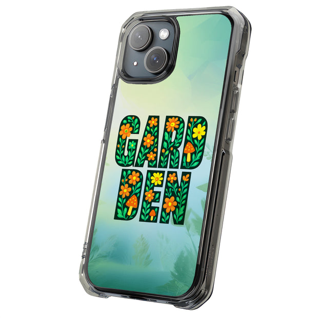 Garden Flower Tough Cases For Apple iPhone (17, 16, 15, 14, 13, 12, 11, X, SE, 8, 7/ Air, Plus, Pro, Max, Mini, XR, XS), Print in USA
