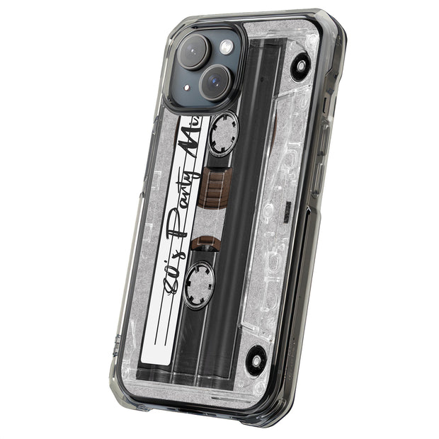 80's Party Cassette Tough Cases For Apple iPhone (17, 16, 15, 14, 13, 12, 11, X, SE, 8, 7/ Air, Plus, Pro, Max, Mini, XR, XS), Print in USA