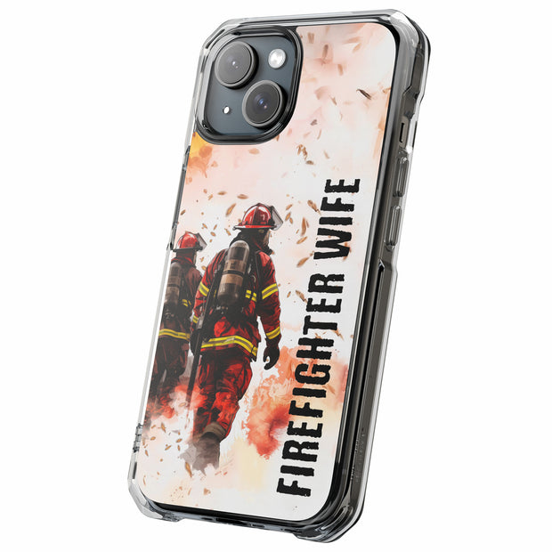 Firefighter Wife Tough Cases For Apple iPhone (17, 16, 15, 14, 13, 12, 11, X, SE, 8, 7/ Air, Plus, Pro, Max, Mini, XR, XS), Print in USA