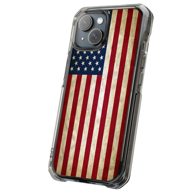 American Flag Tough Cases For Apple iPhone (17, 16, 15, 14, 13, 12, 11, X, SE, 8, 7/ Air, Plus, Pro, Max, Mini, XR, XS), Print in USA