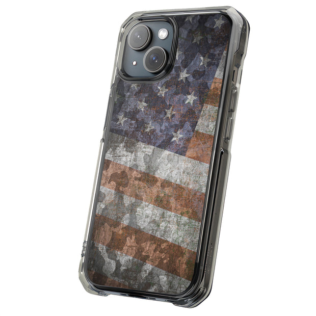 American Flag 2 Tough Cases For Apple iPhone (17, 16, 15, 14, 13, 12, 11, X, SE, 8, 7/ Air, Plus, Pro, Max, Mini, XR, XS), Print in USA