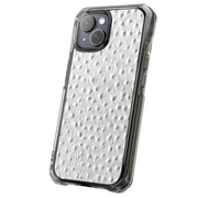 White Ostrich Tough Cases For Apple iPhone (17, 16, 15, 14, 13, 12, 11, X, SE, 8, 7/ Air, Plus, Pro, Max, Mini, XR, XS), Print in USA