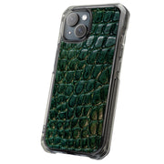 Green Alligator Tough Cases For Apple iPhone (17, 16, 15, 14, 13, 12, 11, X, SE, 8, 7/ Air, Plus, Pro, Max, Mini, XR, XS), Print in USA