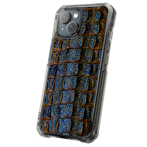 Blue Crocodile Tough Cases For Apple iPhone (17, 16, 15, 14, 13, 12, 11, X, SE, 8, 7/ Air, Plus, Pro, Max, Mini, XR, XS), Print in USA