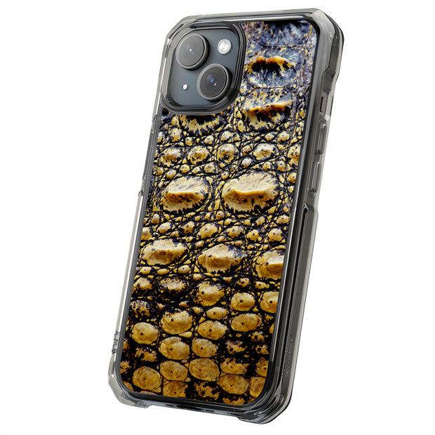 Crocodile 03 Tough Cases For Apple iPhone (17, 16, 15, 14, 13, 12, 11, X, SE, 8, 7/ Air, Plus, Pro, Max, Mini, XR, XS), Print in USA