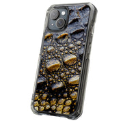 Black Crocodile Tough Cases For Apple iPhone (17, 16, 15, 14, 13, 12, 11, X, SE, 8, 7/ Air, Plus, Pro, Max, Mini, XR, XS), Print in USA