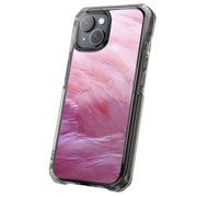 Pink Feather Tough Cases For Apple iPhone (17, 16, 15, 14, 13, 12, 11, X, SE, 8, 7/ Air, Plus, Pro, Max, Mini, XR, XS), Print in USA