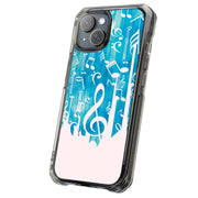 Music Note Tough Cases For Apple iPhone (17, 16, 15, 14, 13, 12, 11, X, SE, 8, 7/ Air, Plus, Pro, Max, Mini, XR, XS), Print in USA