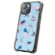 SeaShells Clams Tough Cases For Apple iPhone (17, 16, 15, 14, 13, 12, 11, X, SE, 8, 7/ Air, Plus, Pro, Max, Mini, XR, XS), Print in USA