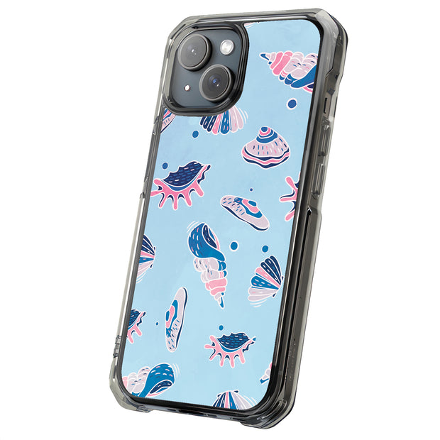SeaShells Clams Tough Cases For Apple iPhone (17, 16, 15, 14, 13, 12, 11, X, SE, 8, 7/ Air, Plus, Pro, Max, Mini, XR, XS), Print in USA