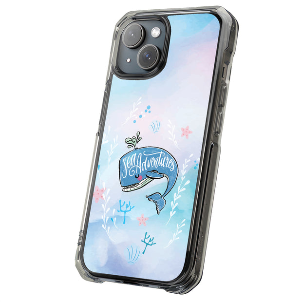 Adventure Whale Tough Cases For Apple iPhone (17, 16, 15, 14, 13, 12, 11, X, SE, 8, 7/ Air, Plus, Pro, Max, Mini, XR, XS), Print in USA
